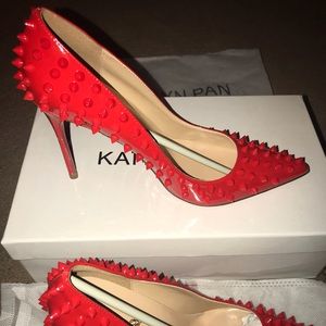 Kaitlyn pan spiked heels